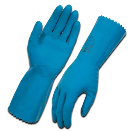 Ultra Touch Blue Silverlined Latex Rubber Gloves