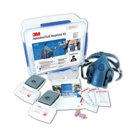 3M Asbestos/Dust Half Face Respirator Kit Medical & Construction, Large/Medium