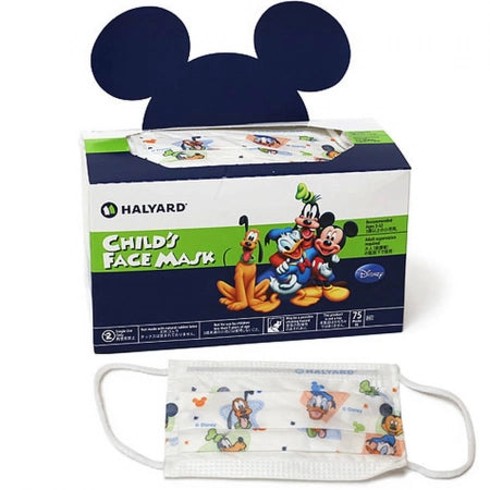 HALYARD Child's Face Mask Disney® 75 Masks, Ages 4-12 (75 Masks/Box)