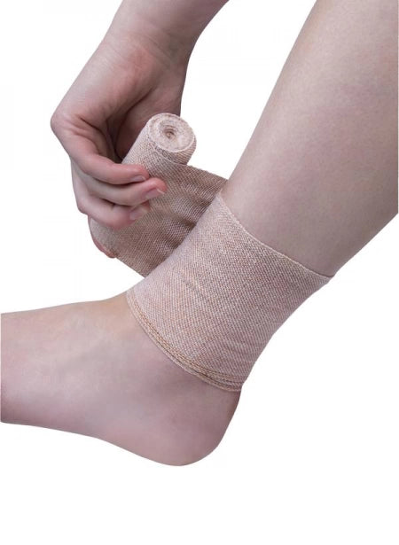 FastAid Heavy Weight Brown Crepe Bandage 7.5cm