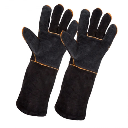 Black & Gold Lefty Split Leather Welding Gloves