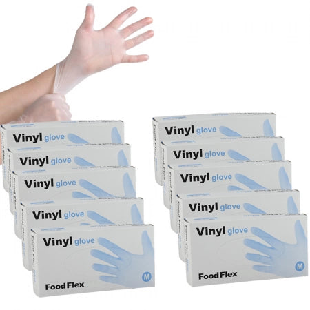 1000pcs Eagle Clear Vinyl Powder Free Gloves Carton/1000