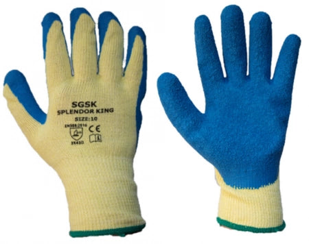 YSF Fortis Latex Crinkle Coated Cut 5/D Cut Resistant Gloves